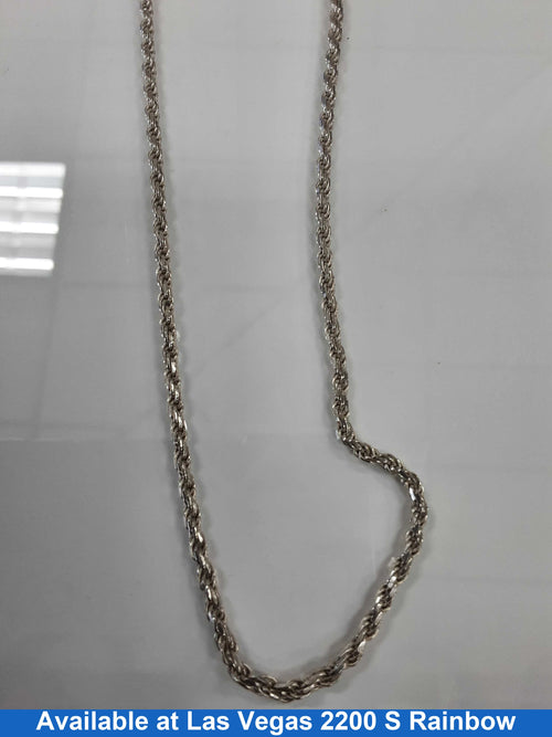 Rope Chain - Silver 11.4 grams 17 inch