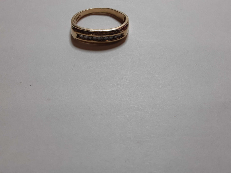 Ring - Wedding Band - Yellow Gold 10k (.417) 3 grams Size 11