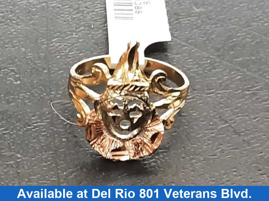 Women's Ring - Tricolor Gold 14k (.585) 2.7 grams Size 6