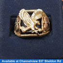 Men's Ring - Yellow Gold 10k (.417) 8.7 grams Size 10