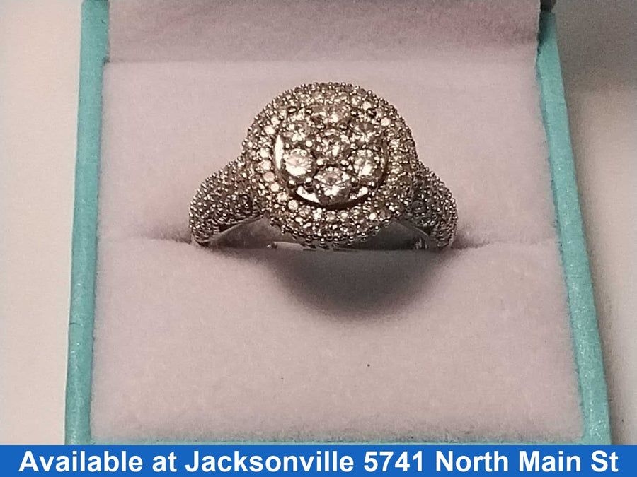 Women's Ring - White Gold 10k (.417) 6.7 grams Size 8.5