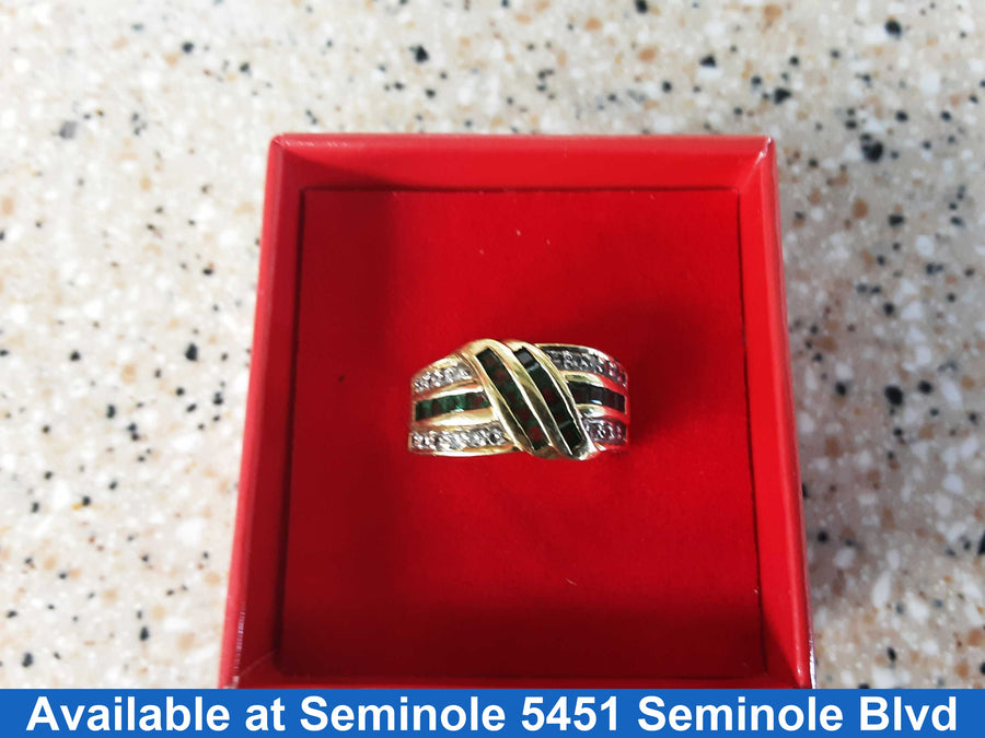 Women's Ring - Yellow Gold 18k (.750) 7.6 grams Size 8