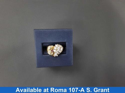 Women's Ring - Yellow Gold 10k (.417) 4.5 grams Size 7.5