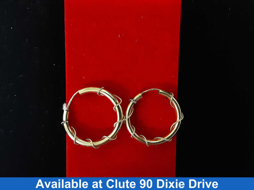 Hoop Earrings - Yellow Gold 14k (.585) 3 grams