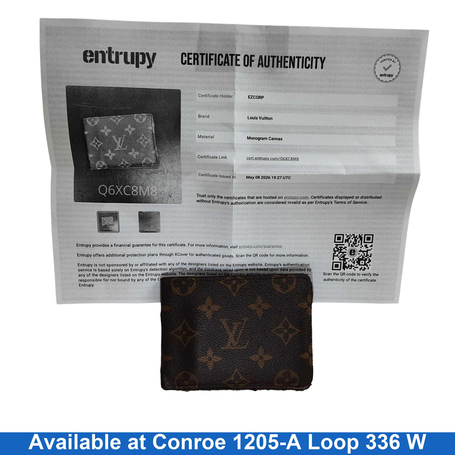 Louis Vuitton Monogram Canvas Wallet Brown Wallet