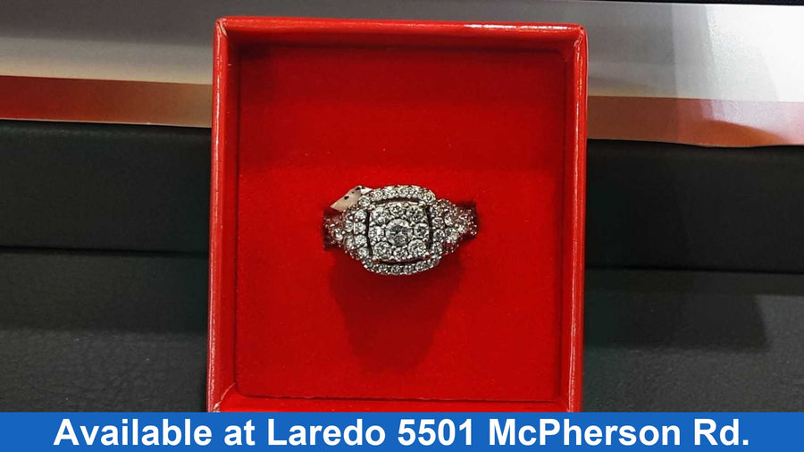 Women's Ring - White Gold 10k (.417) 5 grams Size 5.5