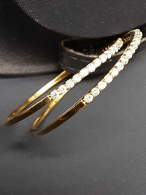 Hoop Earrings - Yellow Gold 10k (.417) 5 grams