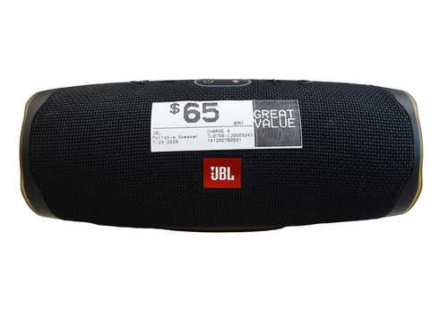 Jbl Charge 4 Black Portable Speaker