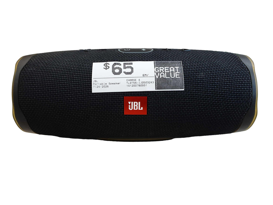 Jbl Charge 4 Black Portable Speaker