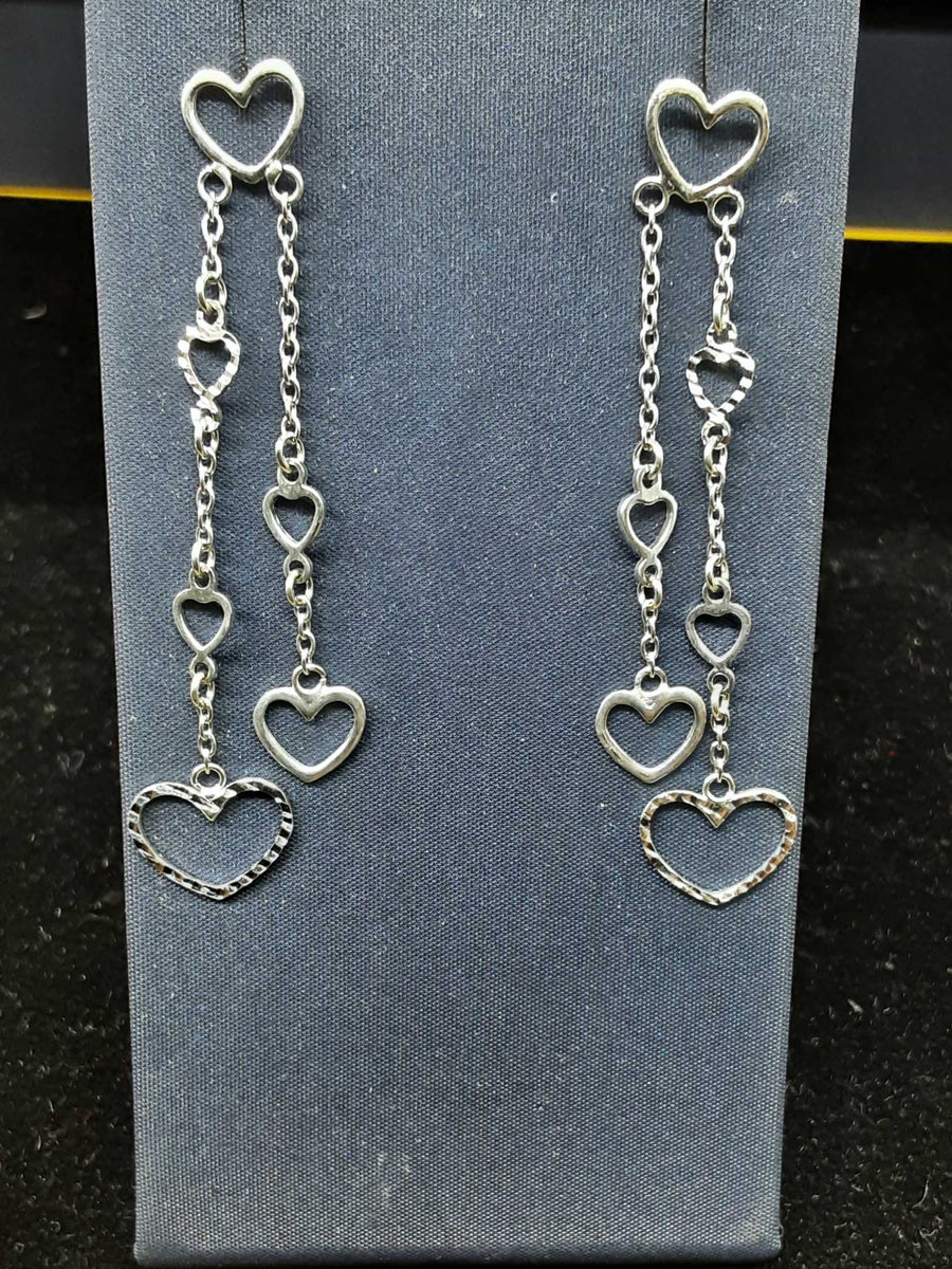 Earrings - White Gold 14k (.585) 3.4 grams