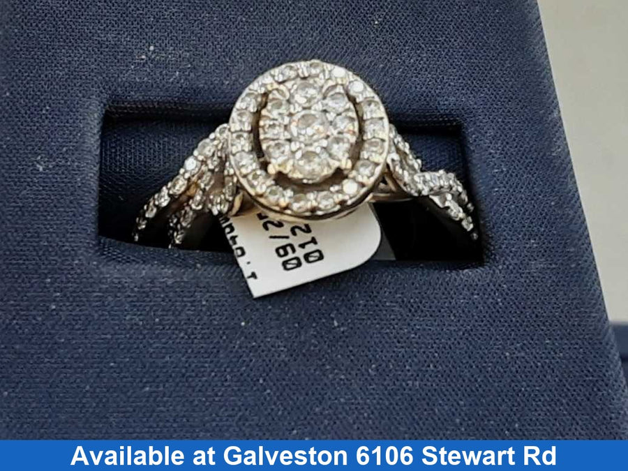Ring - Engagement Set - Yellow Gold 10k (.417) 3.9 grams Size 8.5