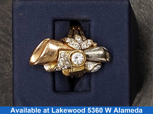 Women's Ring - Tricolor Gold 14k (.585) 6.6 grams Size 7.5