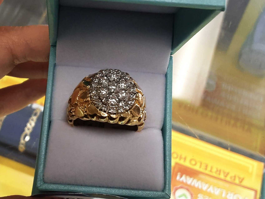 Men's Ring - Yellow Gold 14k (.585) 18 grams Size 12