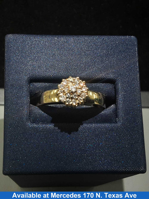 Women's Ring - Yellow Gold 10k (.417) 3.9 grams Size 20