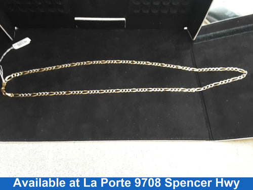 Figaro Chain - Yellow Gold 14k (.585) 13.3 grams 24 inch