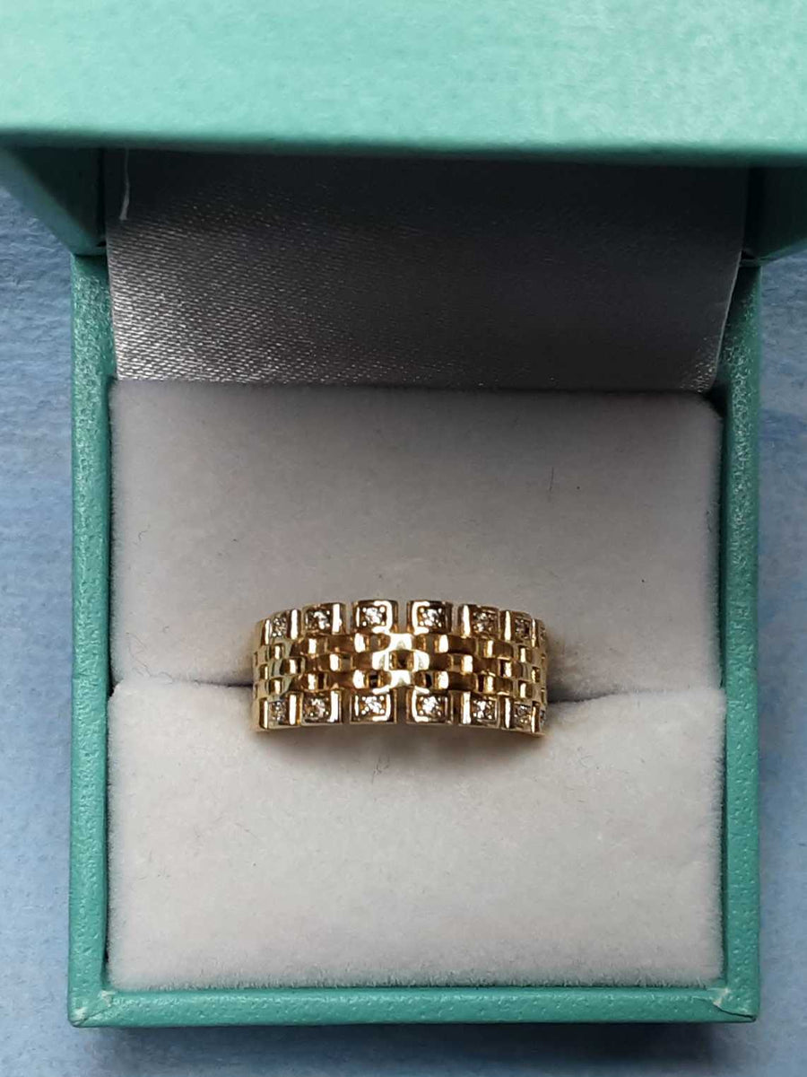Women's Ring - Yellow Gold 14k (.585) 2.4 grams Size 7.5
