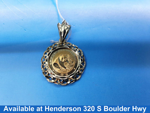 Coin Pendant - Yellow Gold 14k (.585) 4.1 grams