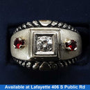 Men's Ring - White Gold 10k (.417) 7.2 grams Size 10.5