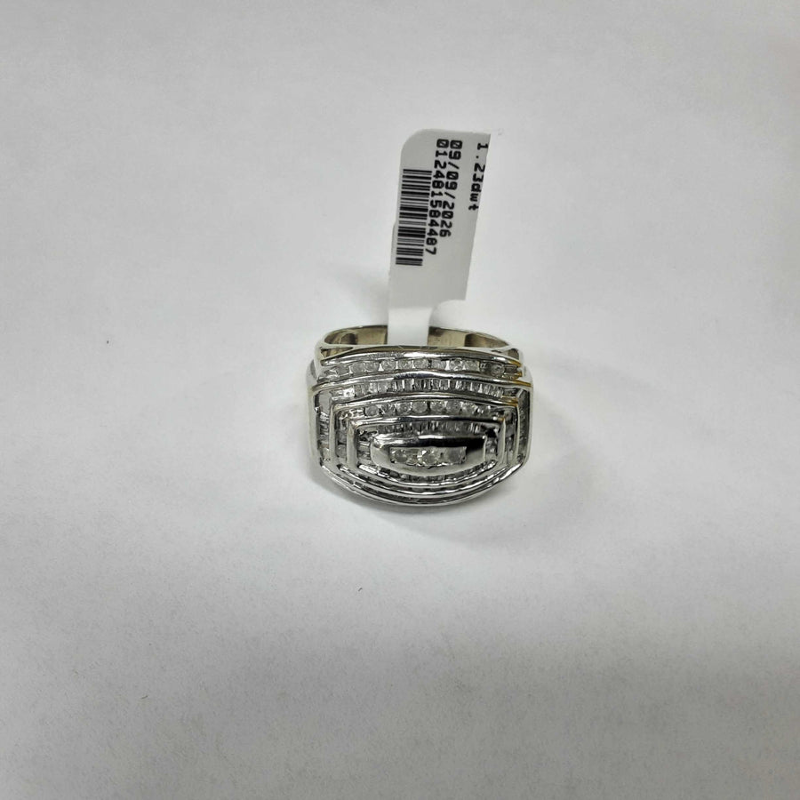 Men's Ring - White Gold 10k (.417) 8.1 grams Size 10