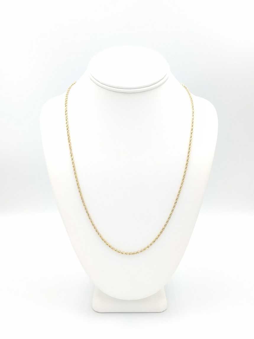 Rope Chain - Yellow Gold 14k (.585) 10.2 grams 22 inch
