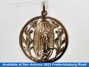 Virgin Mary Religious Pendant - Yellow Gold 10k