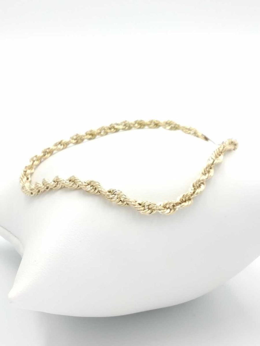 Rope Bracelet - Yellow Gold 14k (.585) 2.8 grams 8 inch