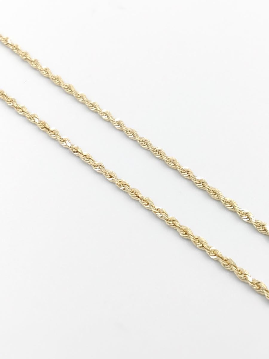 Rope Chain - Yellow Gold 14k (.585) 4.6 grams 20 inch