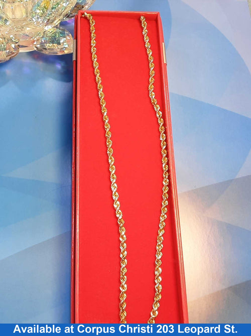 Rope Chain - Yellow Gold 10k (.417) 8.1 grams 22 inch