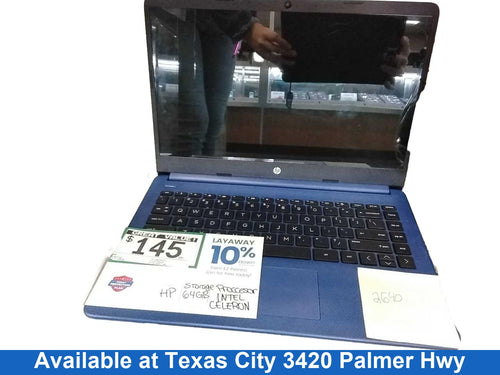 Hp 14-dq0055dx Intel Celeron 4 Gb 64 Gb Blue Laptop