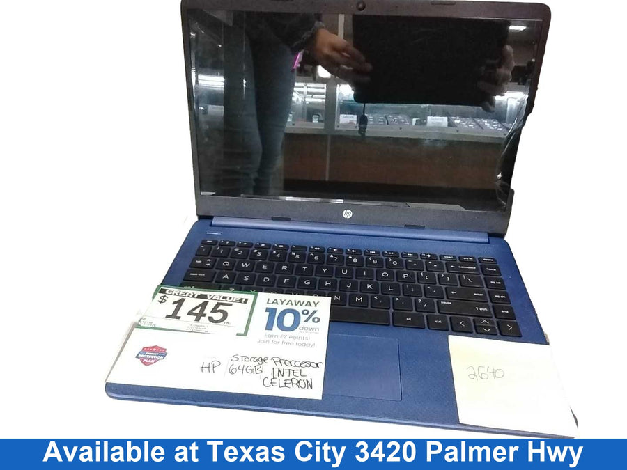 Hp 14-dq0055dx Intel Celeron 4 Gb 64 Gb Blue Laptop