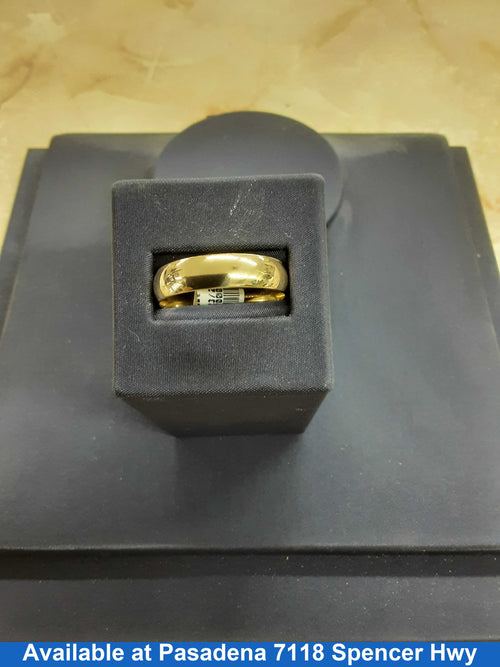 Ring - Wedding Band - Yellow Gold 14k (.585) 6 grams Size 20