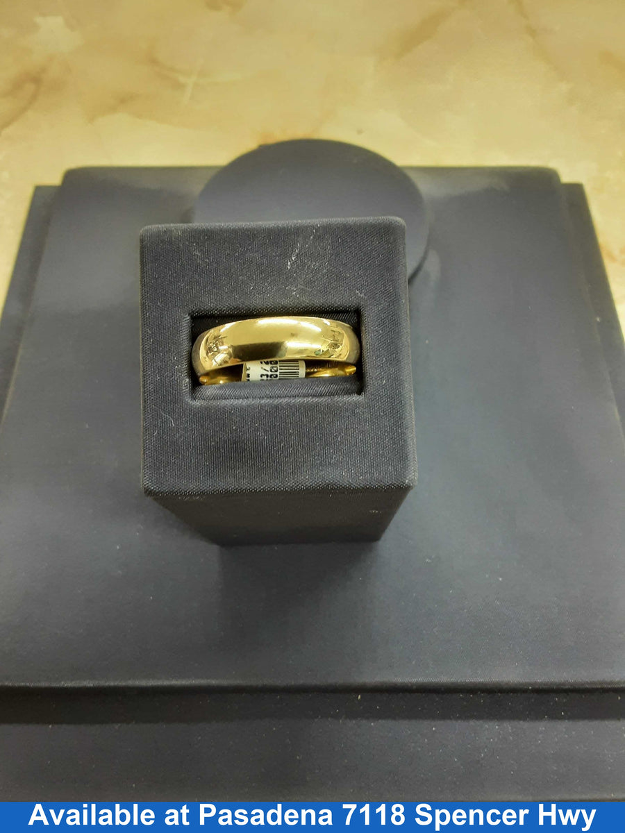 Ring - Wedding Band - Yellow Gold 14k (.585) 6 grams Size 20