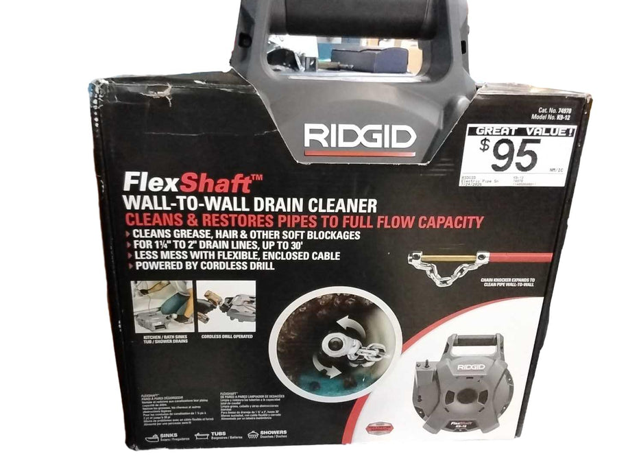 Ridgid K9-12 Gray Electric Drain Snake