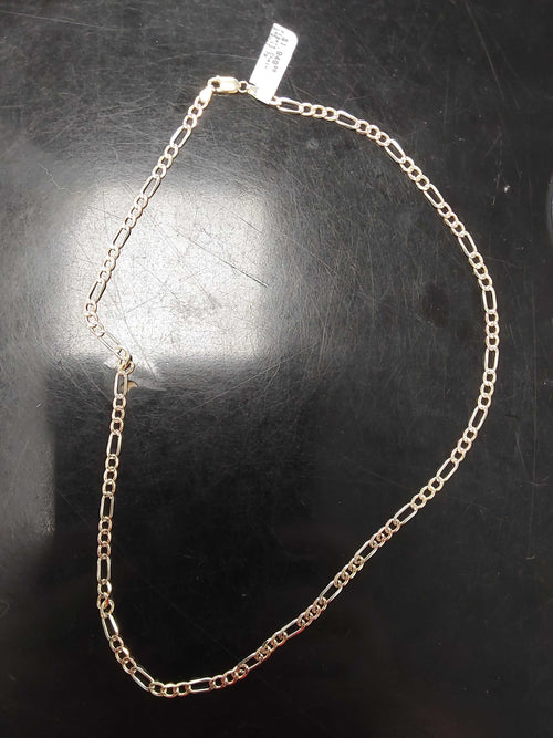Figaro Chain - Tricolor Gold 14k (.585) 13.7 grams 22 inch