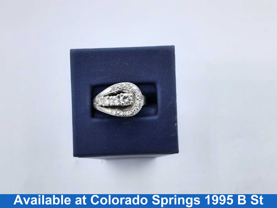 Women's Ring - White Gold 14k (.585) 5.3 grams Size 8