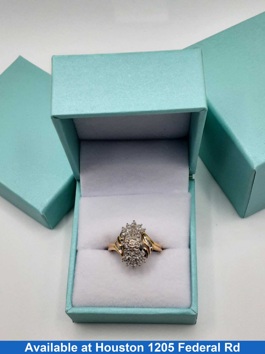 Women's Ring - Yellow Gold 10k (.417) 2.7 grams Size 7