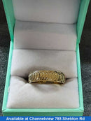 Ring - Wedding Band - Yellow Gold 14k (.585) 5.1 grams Size 10