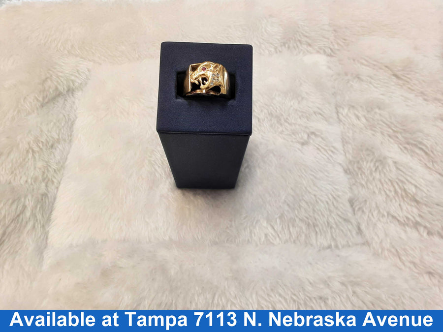 Men's Ring - Yellow Gold 10k (.417) 6.8 grams Size 11