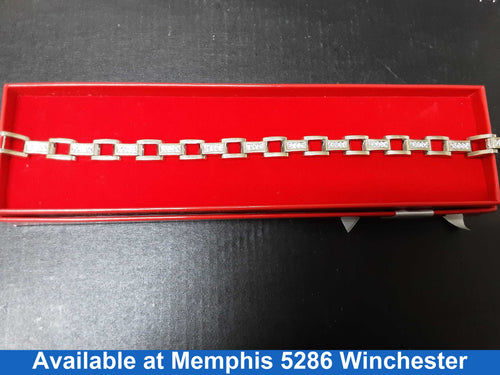 Tennis Bracelet - White Gold 14k (.585) 27.9 grams 9 inch