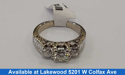 Women's Ring - White Gold 14k (.585) 4.8 grams Size 8