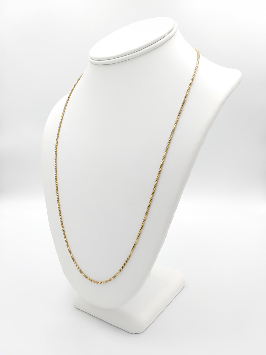 Serpentine Chain - Yellow Gold 18k (.750) 6.7 grams 24 inch