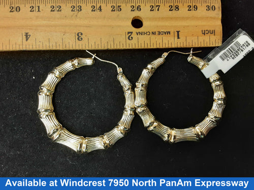Hoop Earrings - Yellow Gold 10k (.417) 6.4 grams