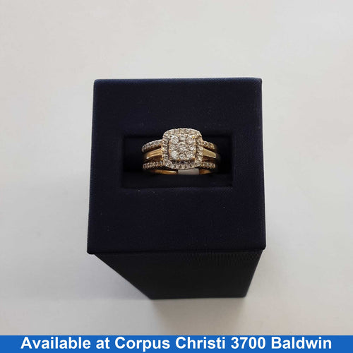 Ring - Wedding Set - Yellow Gold 10k (.417) 4.5 grams Size 6