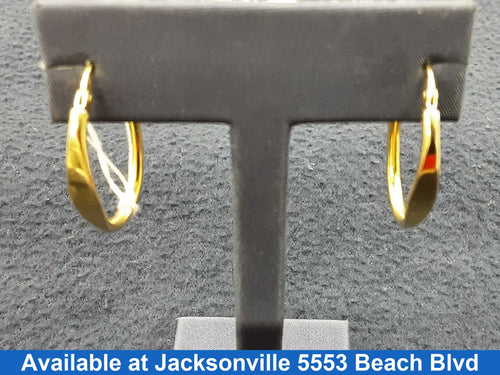 Hoop Earrings - Yellow Gold 14k (.585) 2.6 grams