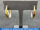 Hoop Earrings - Yellow Gold 14k (.585) 2.6 grams