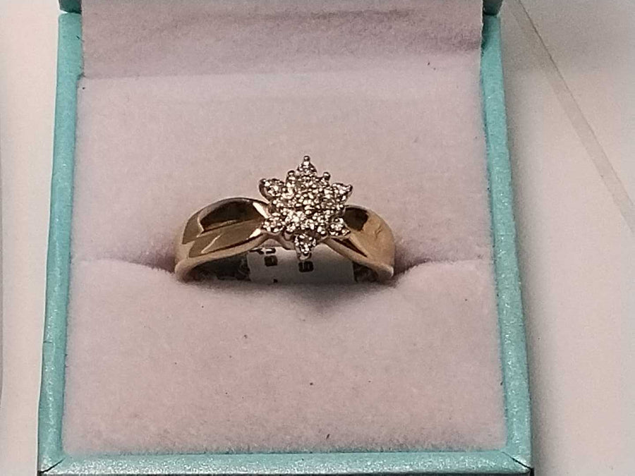 Women's Ring - Yellow Gold 10k (.417) 3 grams Size 8