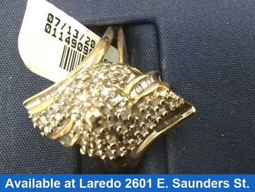 Women's Ring - Yellow Gold 10k (.417) 3.6 grams Size 8