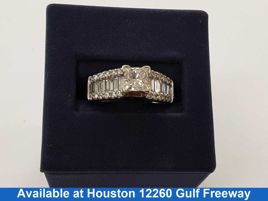 Women's Ring - White Gold 14k (.585) 8.7 grams Size 9.5