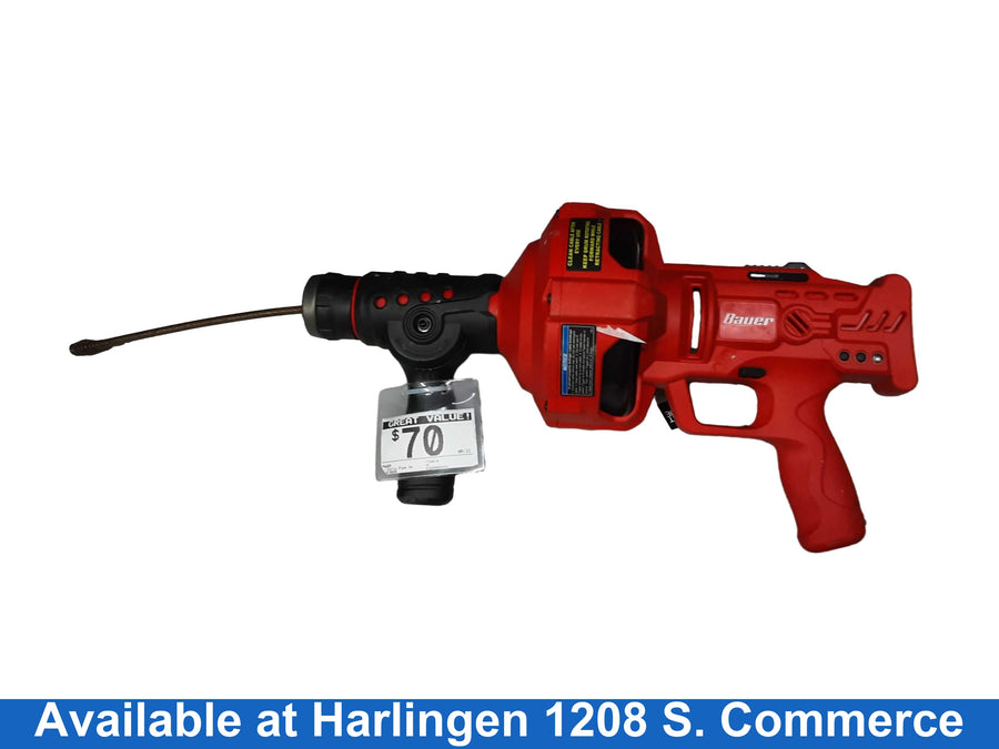 Bauer 1724e-b Red Electric Drain Snake