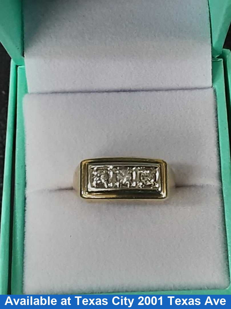 Men's Ring - Yellow Gold 10k (.417) 3.3 grams Size 8.5